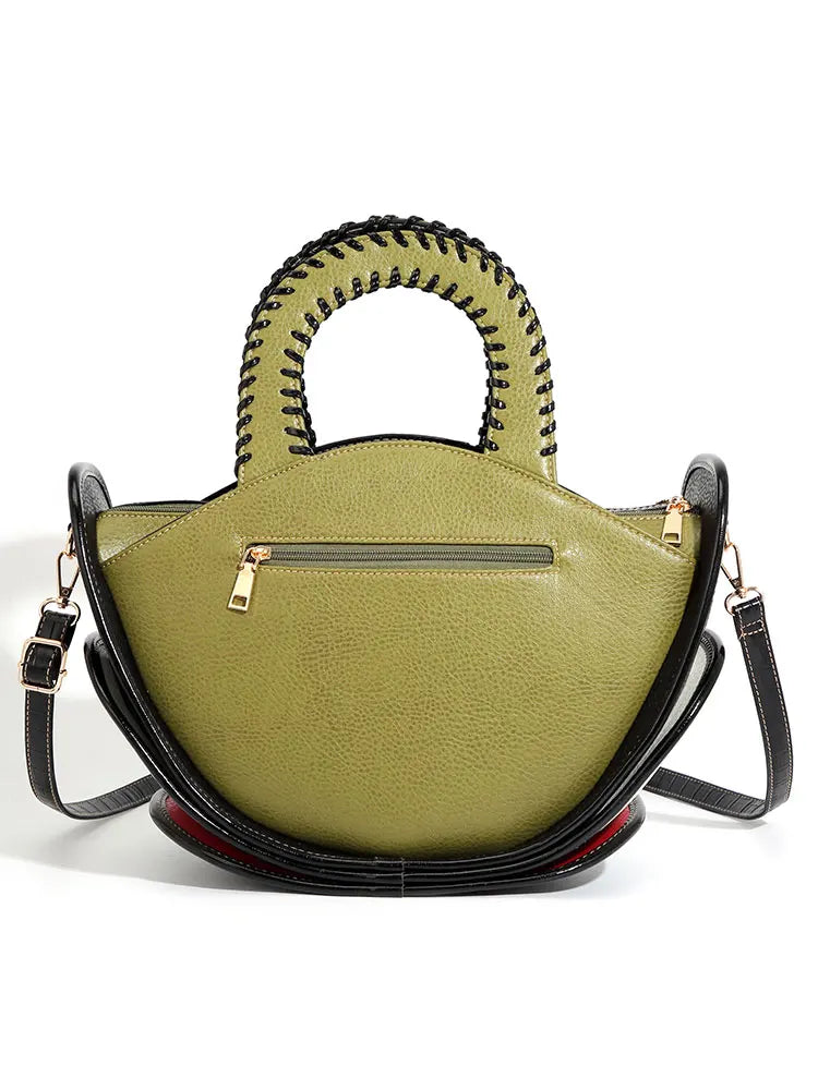 High-end Leather Purse Large Capacity Shopping Bag