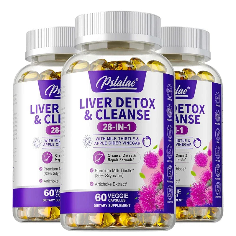 Liver Detox & Cleanse Supplement - Supports Gut Health, Boosts Immune Health, Promotes Liver Detoxification and Cleansing