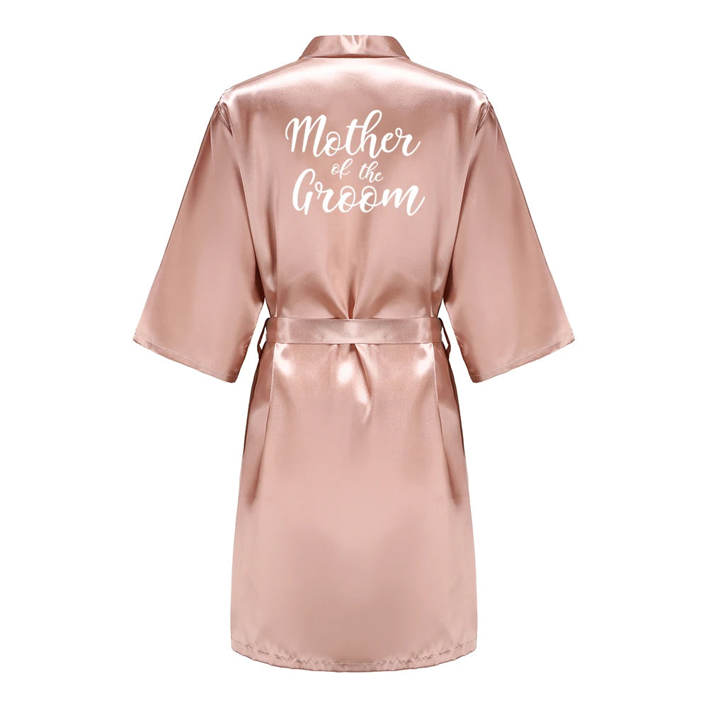 Wedding Bride Bridesmaid Robes for Women Bridal Silk Robe