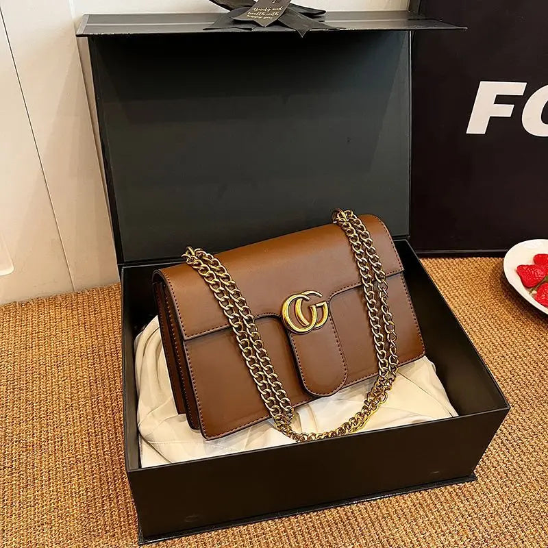 Small Square Versatile Chain Bag Retro Single Shoulder bag