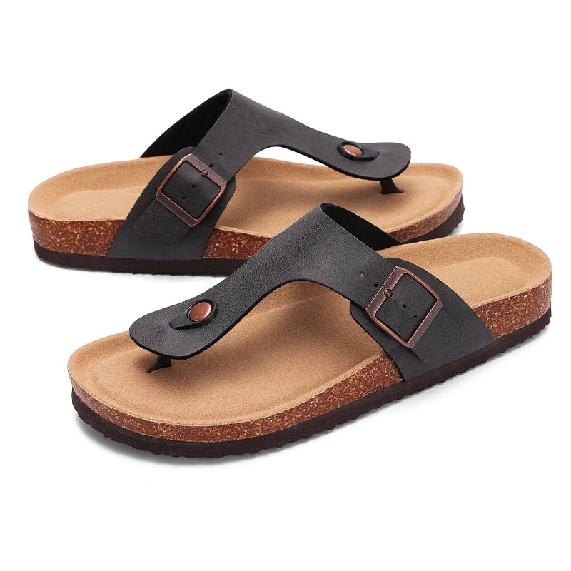 Crestar Cork Suede Mules Clogs Classic Cork Antislip Outdoor Slippers With Arch Support