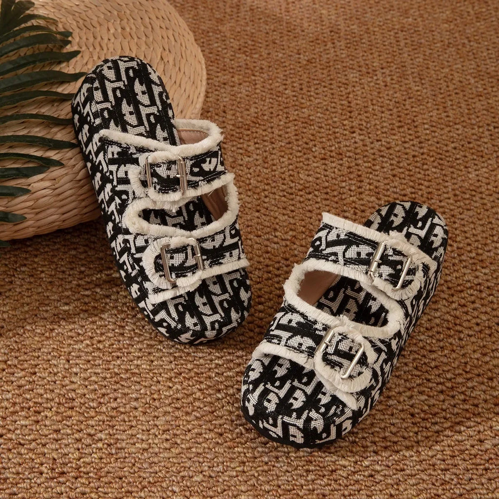 Slippers Women Platform Shoes Slides Women Luxury Sandals Women Designers Slippers Indoor Outdoor Ladies Shoes Mules Big Size