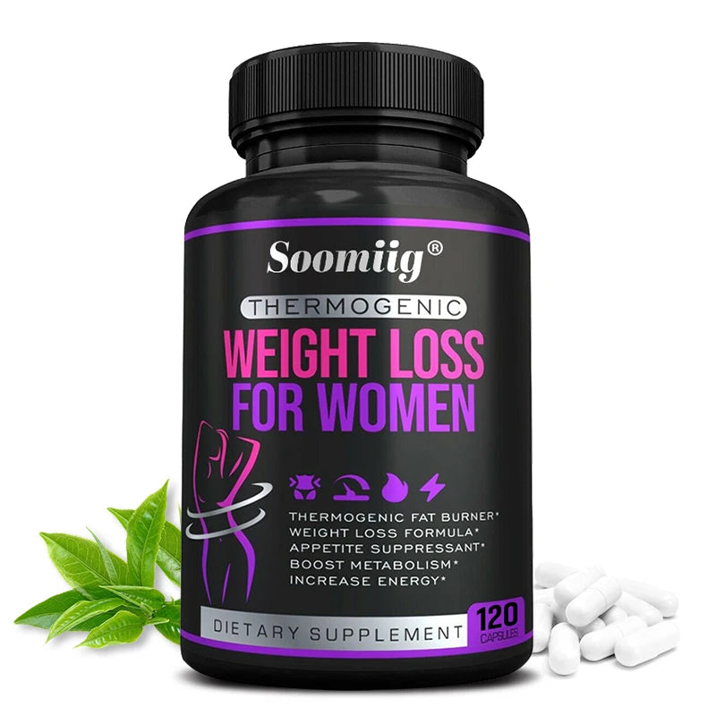 Thermogenic Fat Burner - Natural Appetite Suppressant, Metabolism Booster, Weight Management, Immunity, Metabolism