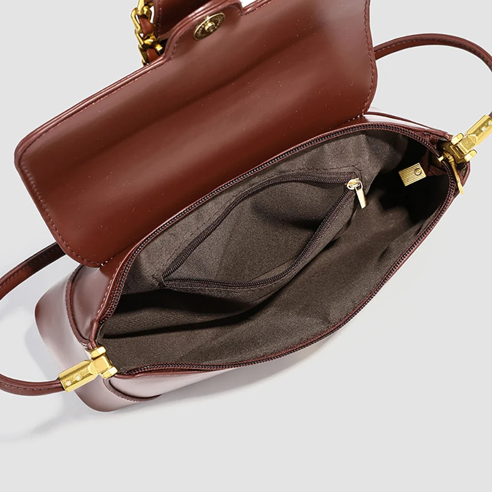 High-end Texture Handbags Light Luxury Small Sqaure Shoulder Bag