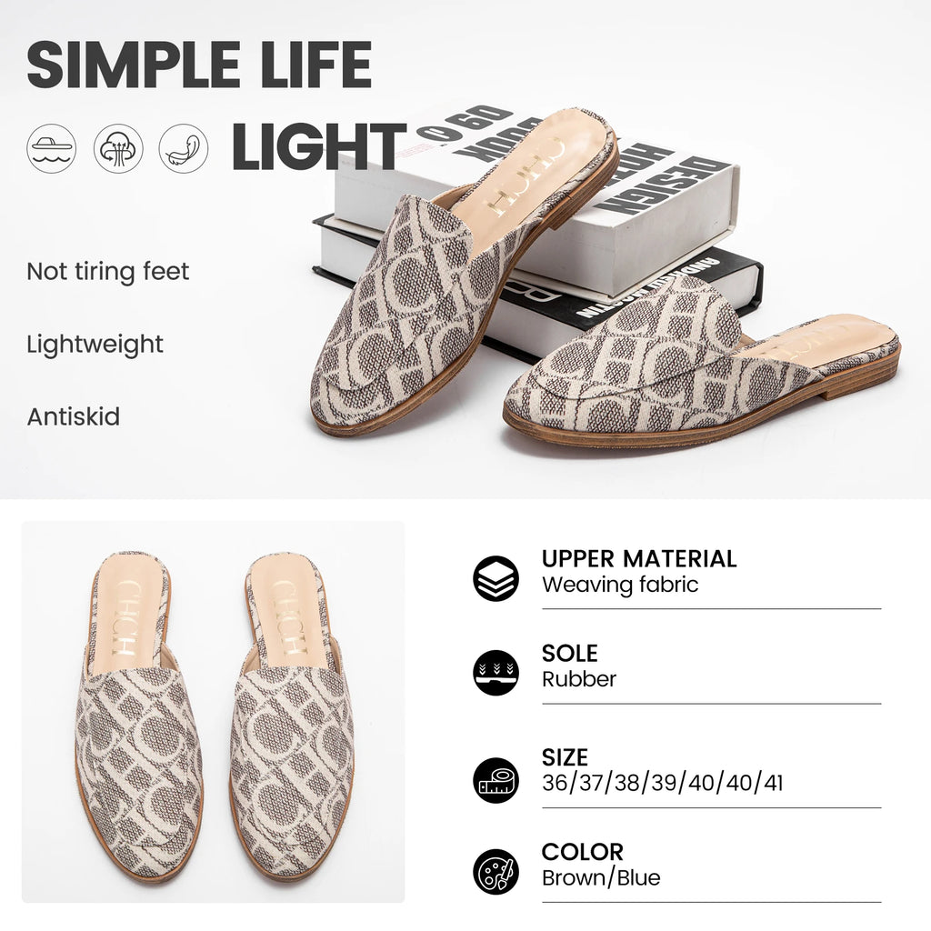Luxury Step Summer 2024 Women's Low Heel Beach Slippers - Stylish Non-Toe Outdoor Sandals for Effortless Elegance