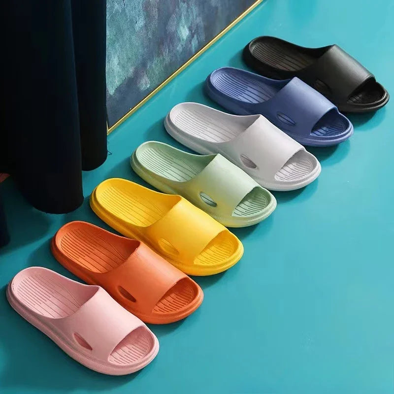 Couple's Summer Slippers Women Men Comfortable Anti-Slip for Indoor/Home Use Fashion EVA Lightweight Sandals Flip Flops Women