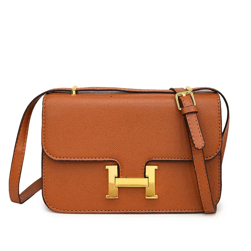 Light Luxury Single Shoulder Women's Bag Classic Underarm Small Handbags Double Compartment Lock Buckle Design Crossbody Handbag