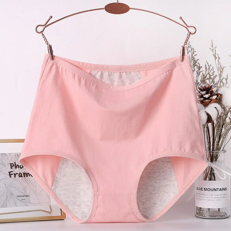 6pcs Girl Menstrual Panties Women's Physiological Briefs Ladies Period Leak Proof Panty High Waist Cotton Underwear