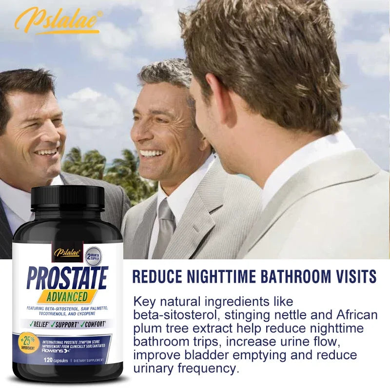 Prostate Progress Capsules Contain Saw Palmetto Relieve Bladder and Urination Men
