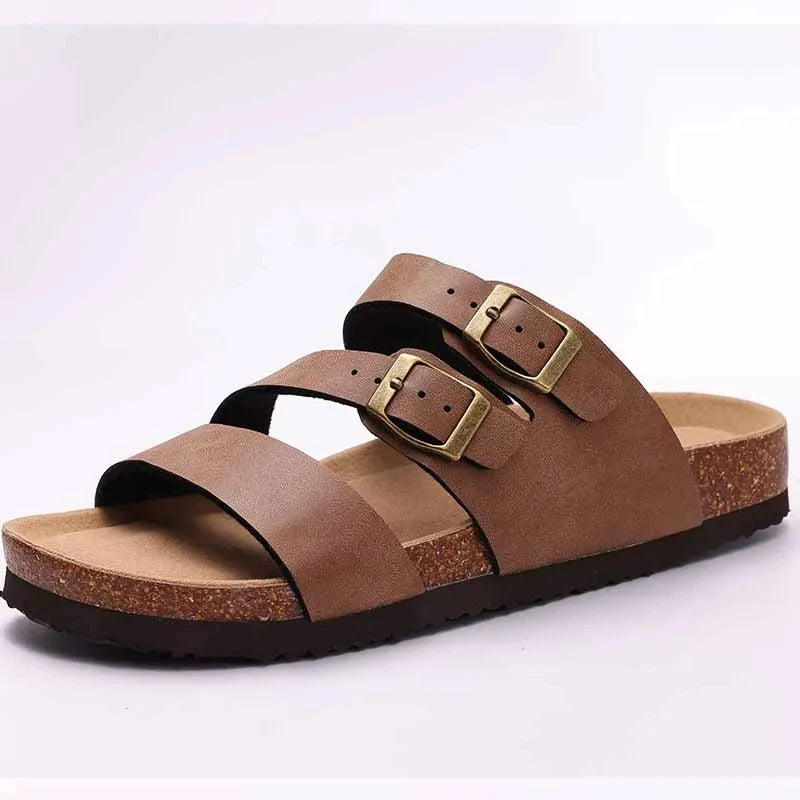 Crestar Cork Suede Mules Clogs Classic Cork Antislip Outdoor Slippers With Arch Support
