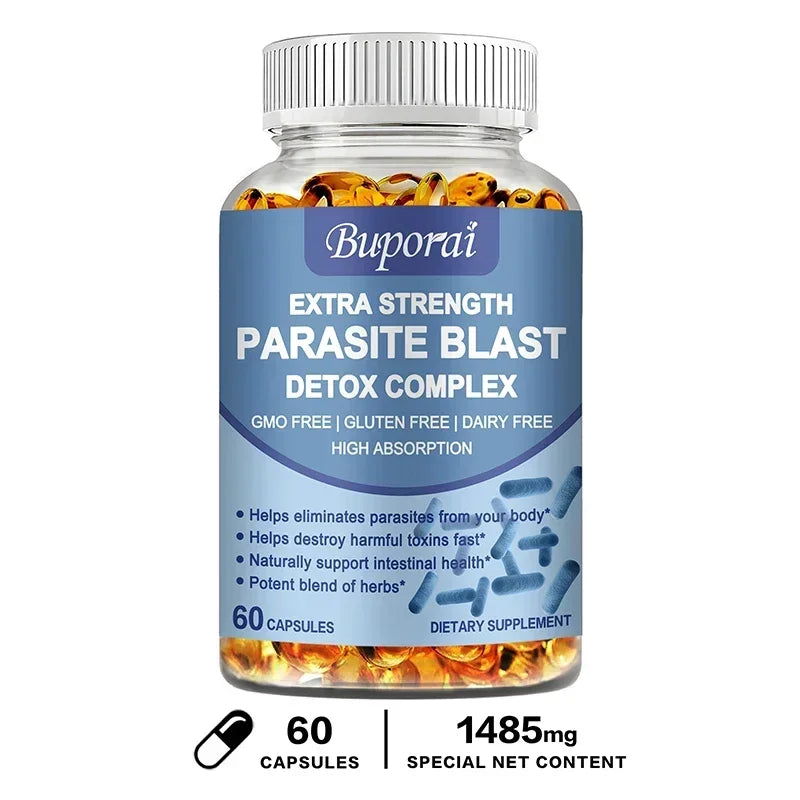 Parasite Blast Detox Complex - Promotes Intestinal Health, Metabolism, Digestive Health, and Improves The Immune System Suppleme