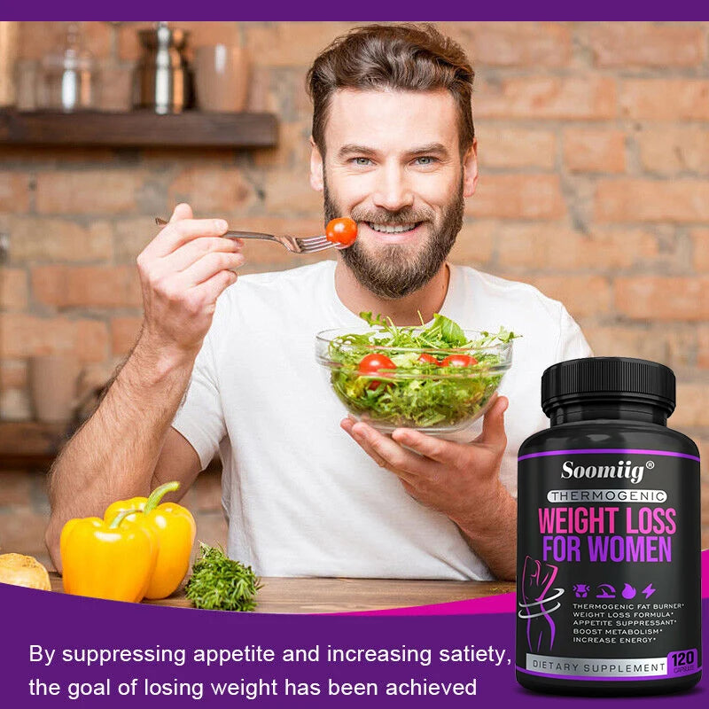 Thermogenic Fat Burner - Natural Appetite Suppressant, Metabolism Booster, Weight Management, Immunity, Metabolism