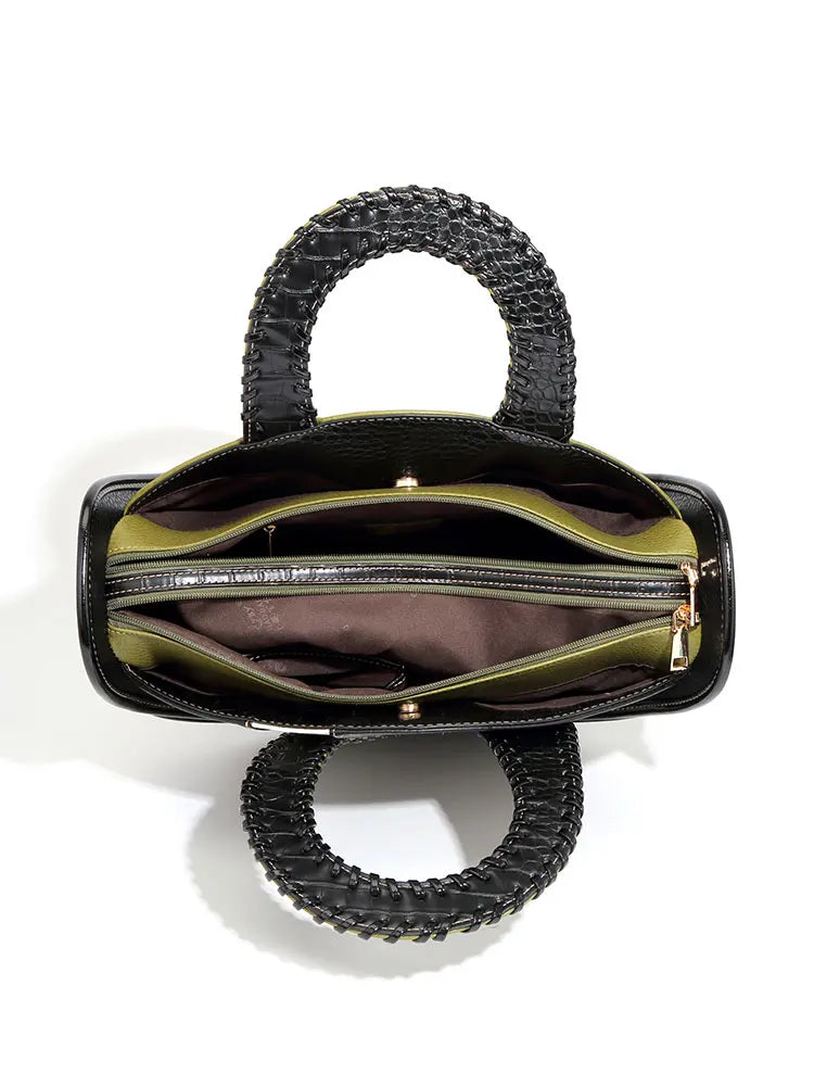 High-end Leather Purse Large Capacity Shopping Bag