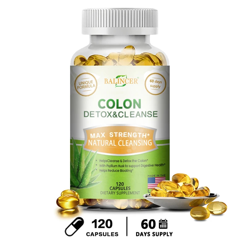 Balincer Cleanse and Detox Supplement - Supports Intestinal Cleansing, Digestive Health for Men and Women, 120 Capsules