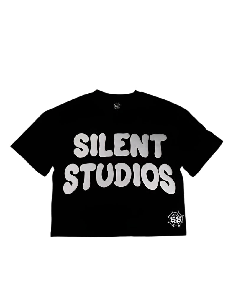 Letters Cartoon Print Oversized Short-sleeve Loose Casual T-shirt