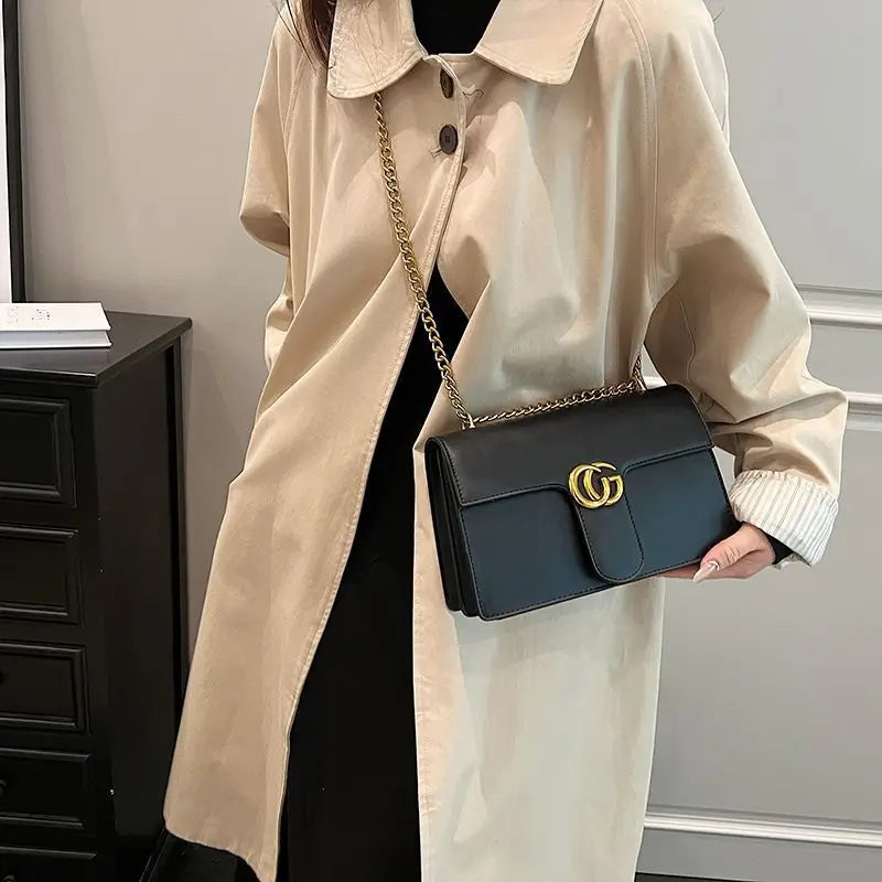 Small Square Versatile Chain Bag Retro Single Shoulder bag