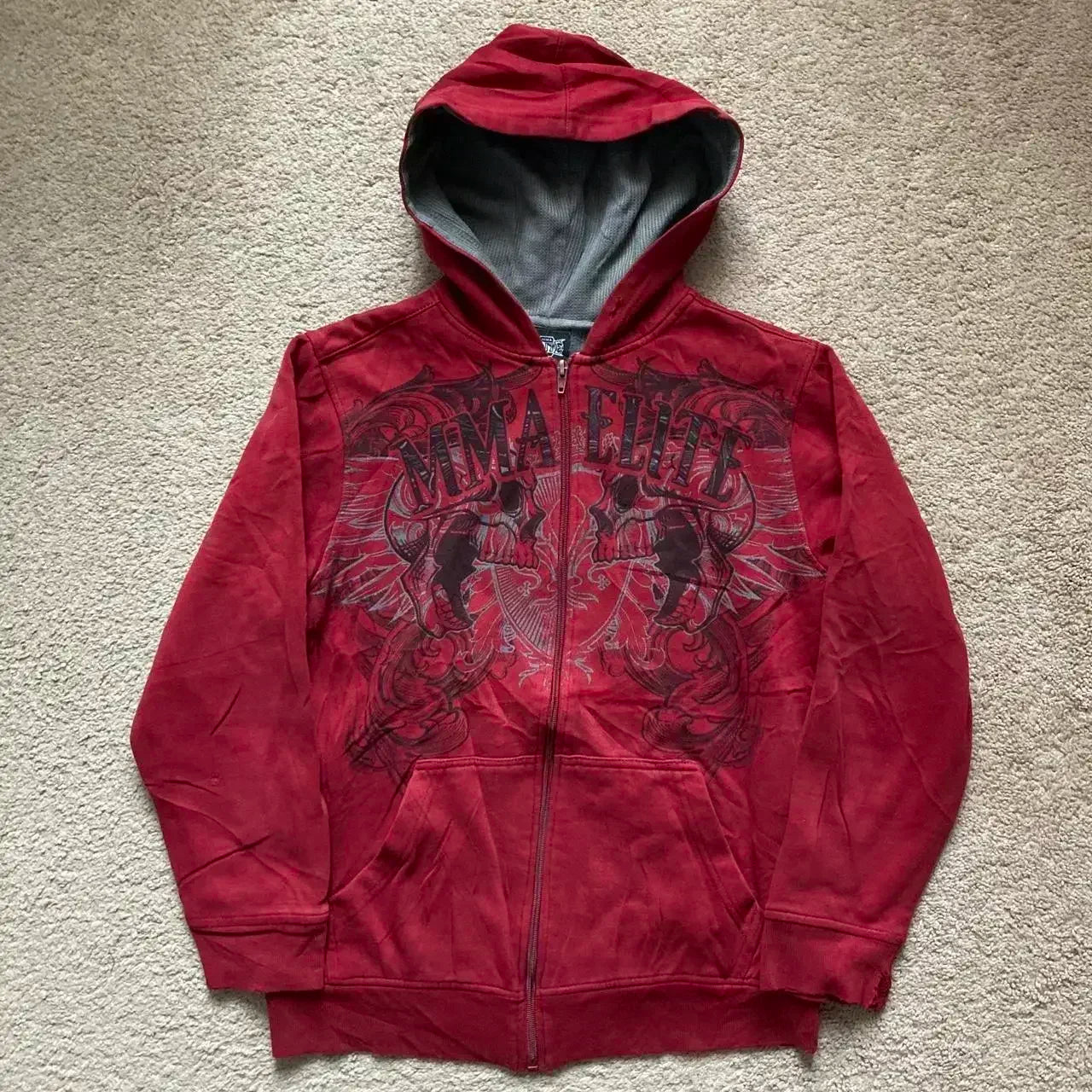 Zipper Hoodie Casual Loose Fleece Padded Warm Hoodie