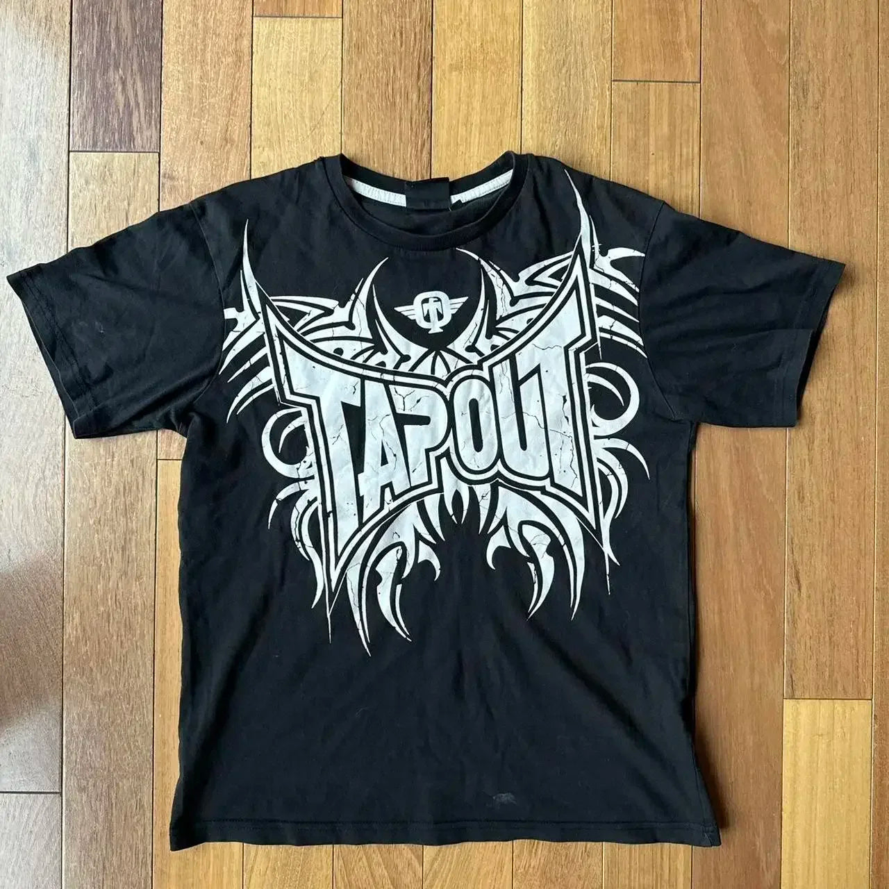 Tapout Men T Shirt Letter Graphic Print Oversized T Shirt