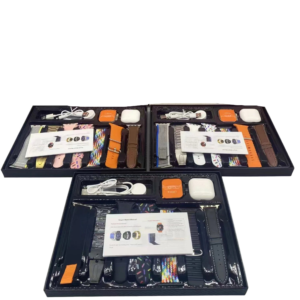 Smartwatch  NFC Bluetooth Call Clock Smart Watch Christmas Style Multi Strap And Bluetooth Earphones