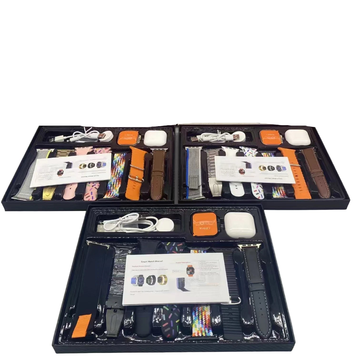 Smartwatch  NFC Bluetooth Call Clock Smart Watch Christmas Style Multi Strap And Bluetooth Earphones