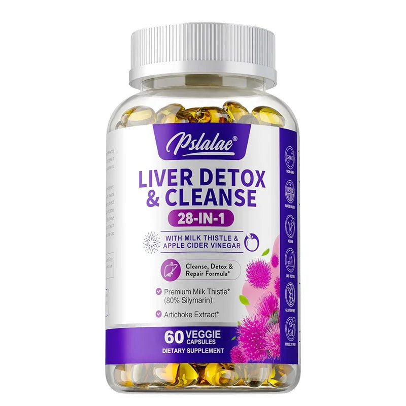 Liver Detox & Cleanse Supplement - Supports Gut Health, Boosts Immune Health, Promotes Liver Detoxification and Cleansing