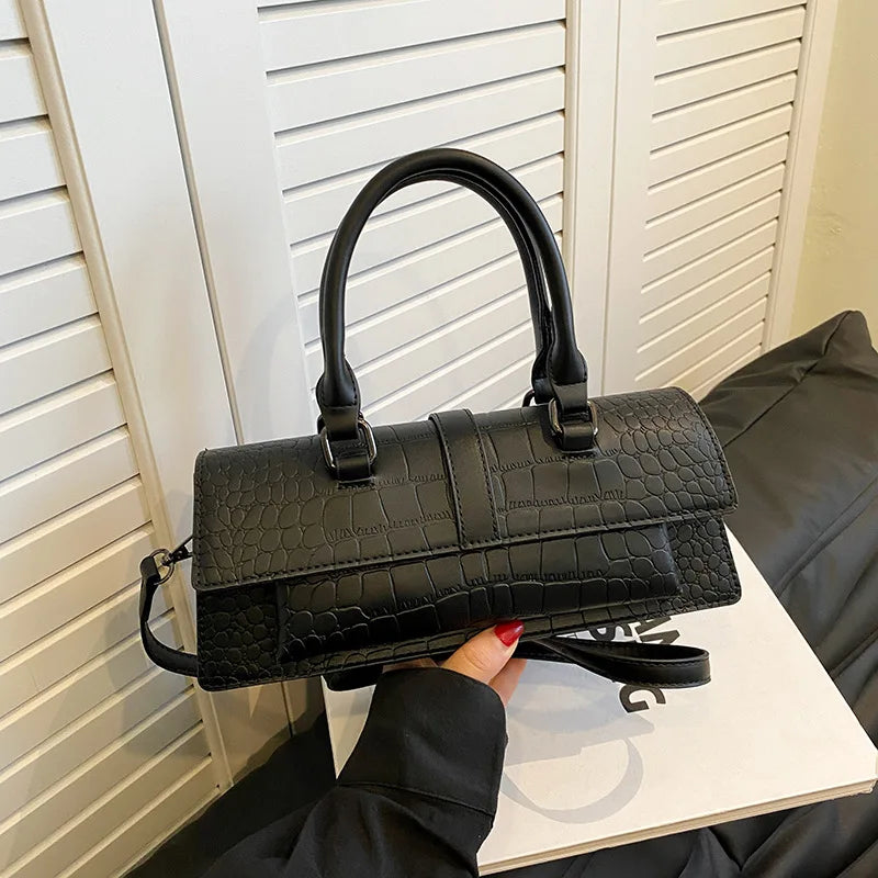 Ladies Purses and Handbags High Quality PU Stone Pattern