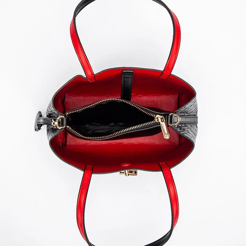 High Quality Ladies Shoulder Bag Temperament Tote Bag Large Capacity