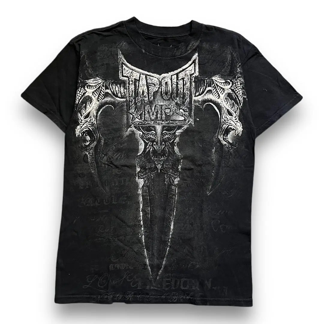Tapout Men T Shirt Letter Graphic Print Oversized T Shirt