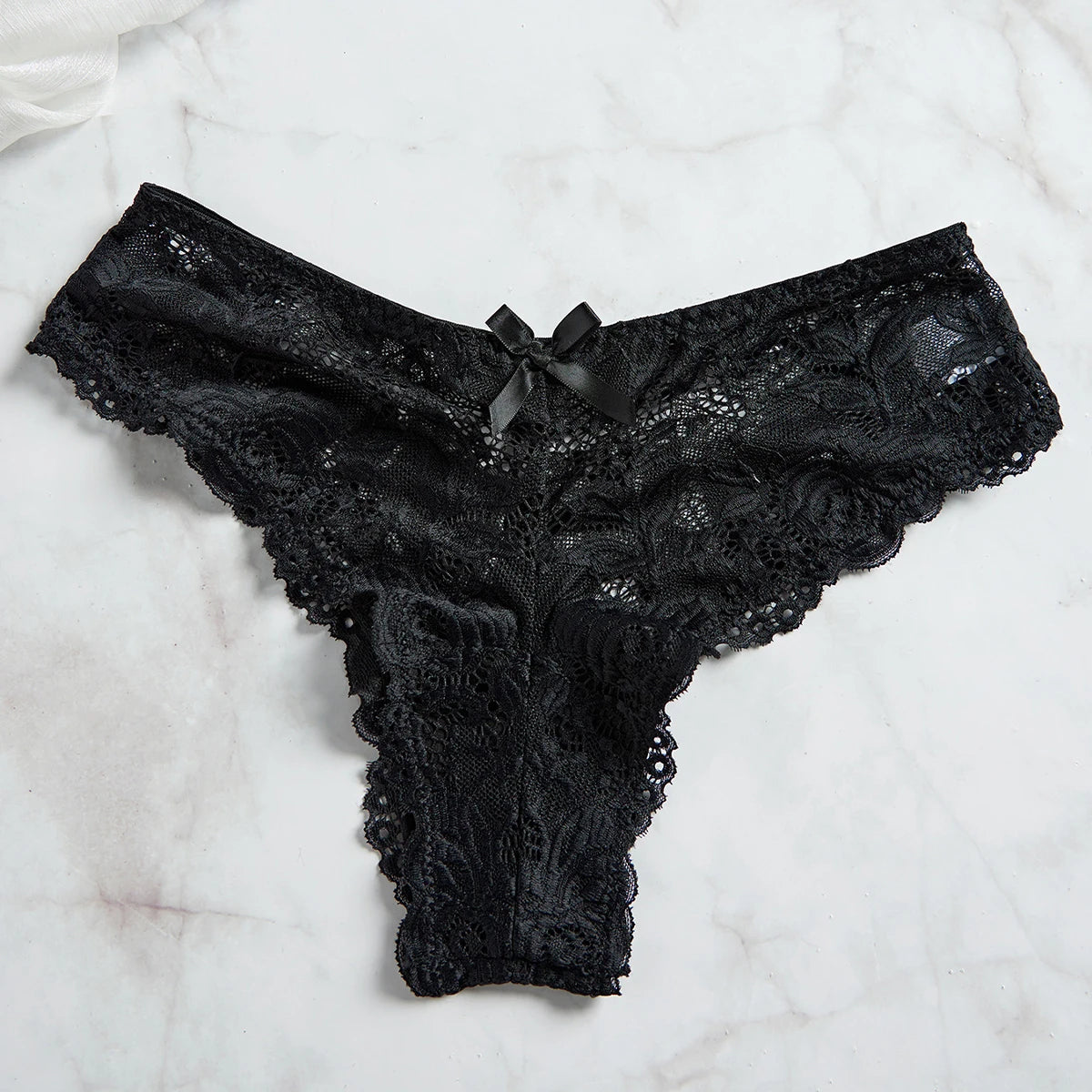 Solid Color Lace Deep V-neck Low-cut Backless Mesh Pattern Nightdress