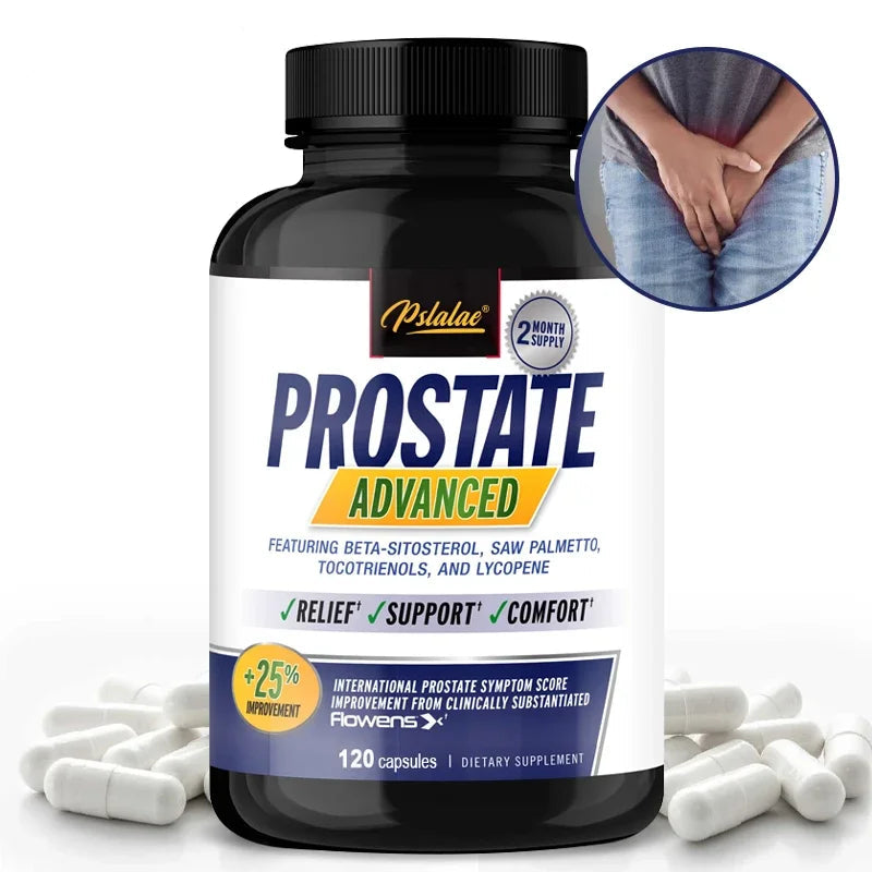 Prostate Progress Capsules Contain Saw Palmetto Relieve Bladder and Urination Men