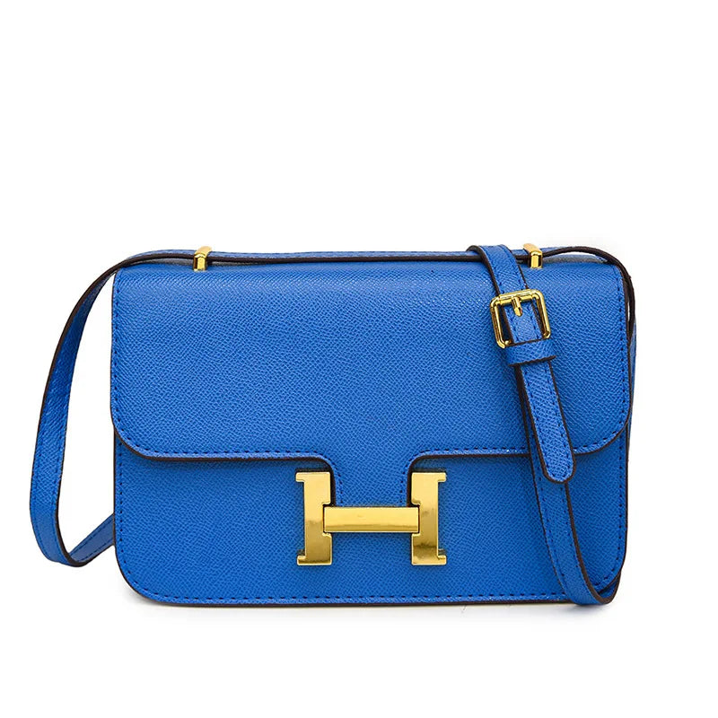 Light Luxury Single Shoulder Women's Bag Classic Underarm Small Handbags Double Compartment Lock Buckle Design Crossbody Handbag