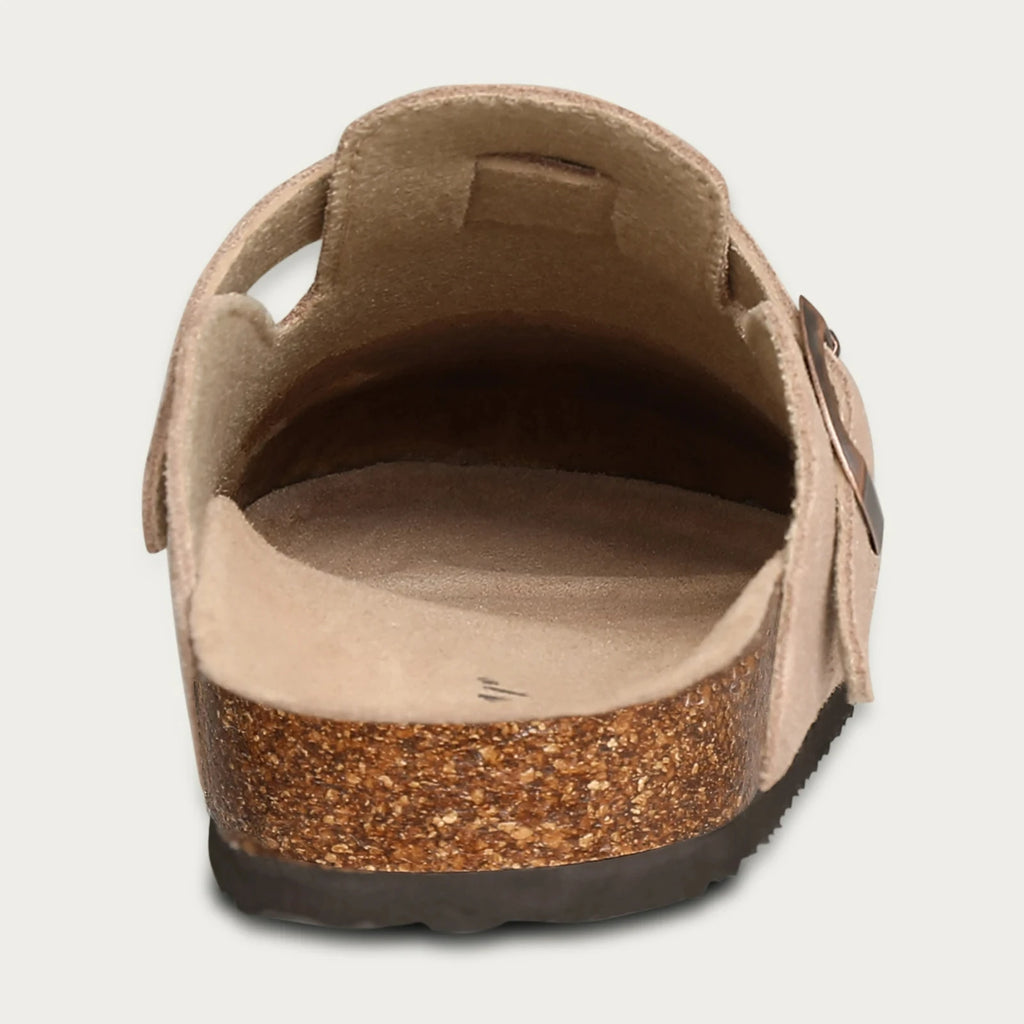 Crestar Cork Suede Mules Clogs Classic Cork Antislip Outdoor Slippers With Arch Support