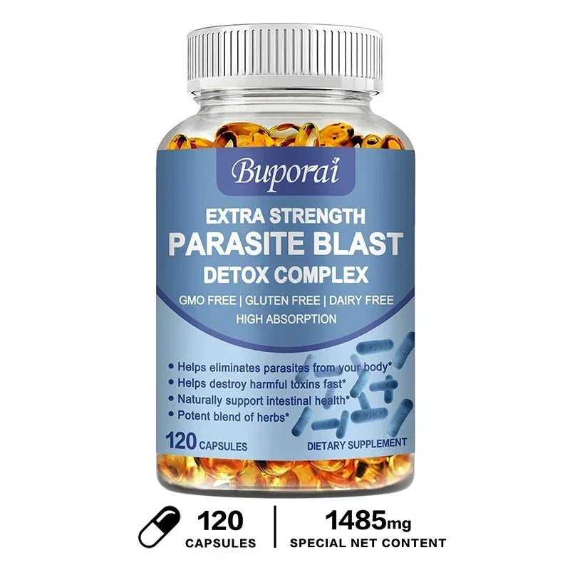 Parasite Blast Detox Complex - Promotes Intestinal Health, Metabolism, Digestive Health, and Improves The Immune System Suppleme