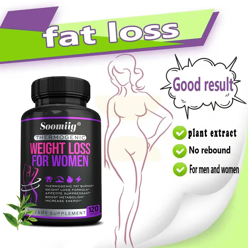 Thermogenic Fat Burner - Natural Appetite Suppressant, Metabolism Booster, Weight Management, Immunity, Metabolism