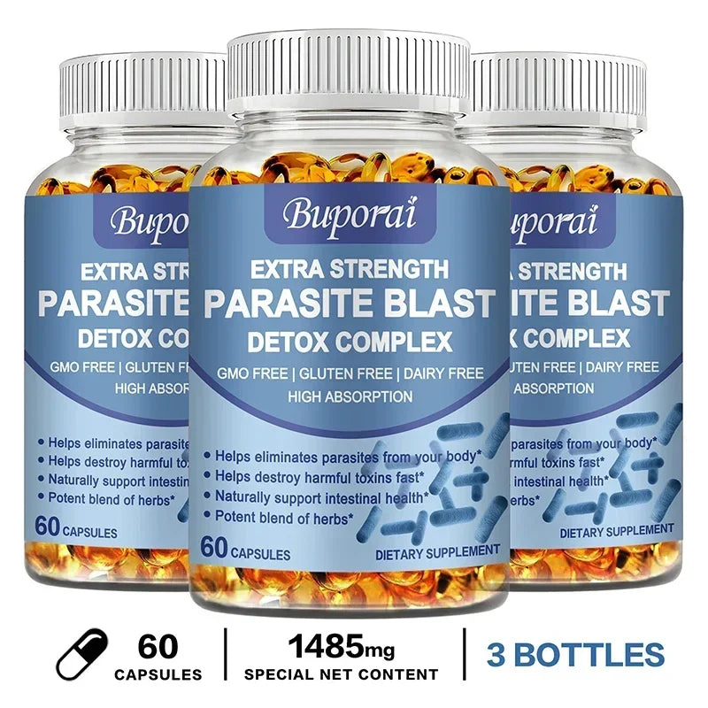 Parasite Blast Detox Complex - Promotes Intestinal Health, Metabolism, Digestive Health, and Improves The Immune System Suppleme