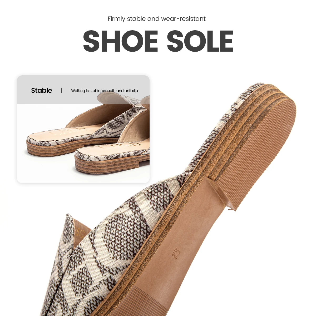 Luxury Step Summer 2024 Women's Low Heel Beach Slippers - Stylish Non-Toe Outdoor Sandals for Effortless Elegance