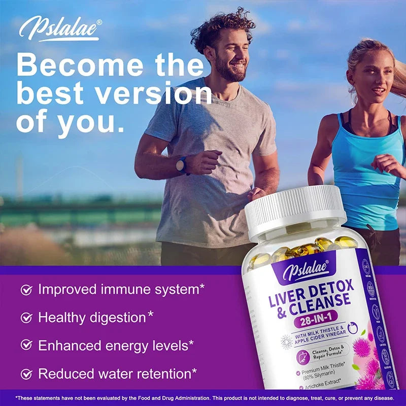 Liver Detox & Cleanse Supplement - Supports Gut Health, Boosts Immune Health, Promotes Liver Detoxification and Cleansing