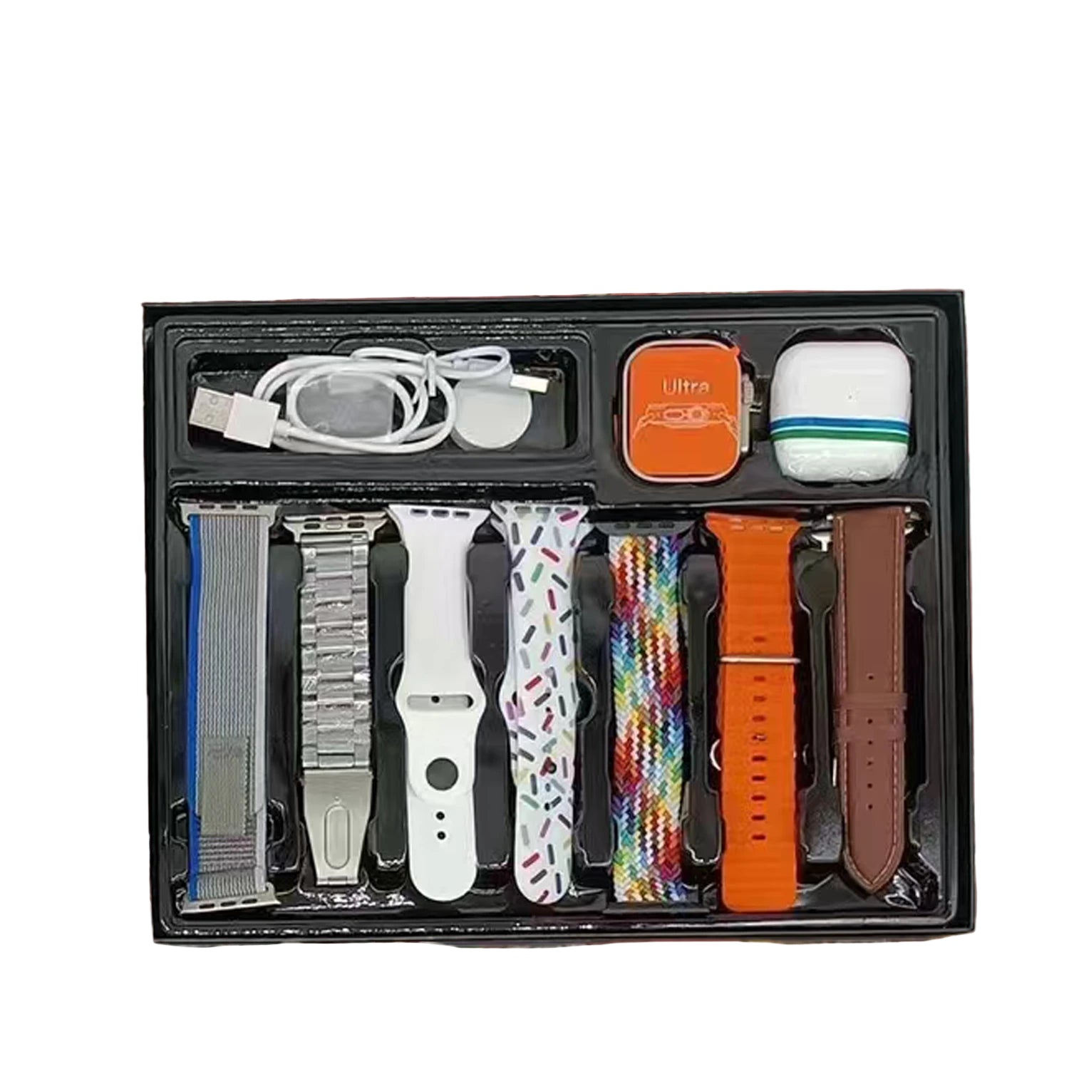 Smartwatch  NFC Bluetooth Call Clock Smart Watch Christmas Style Multi Strap And Bluetooth Earphones