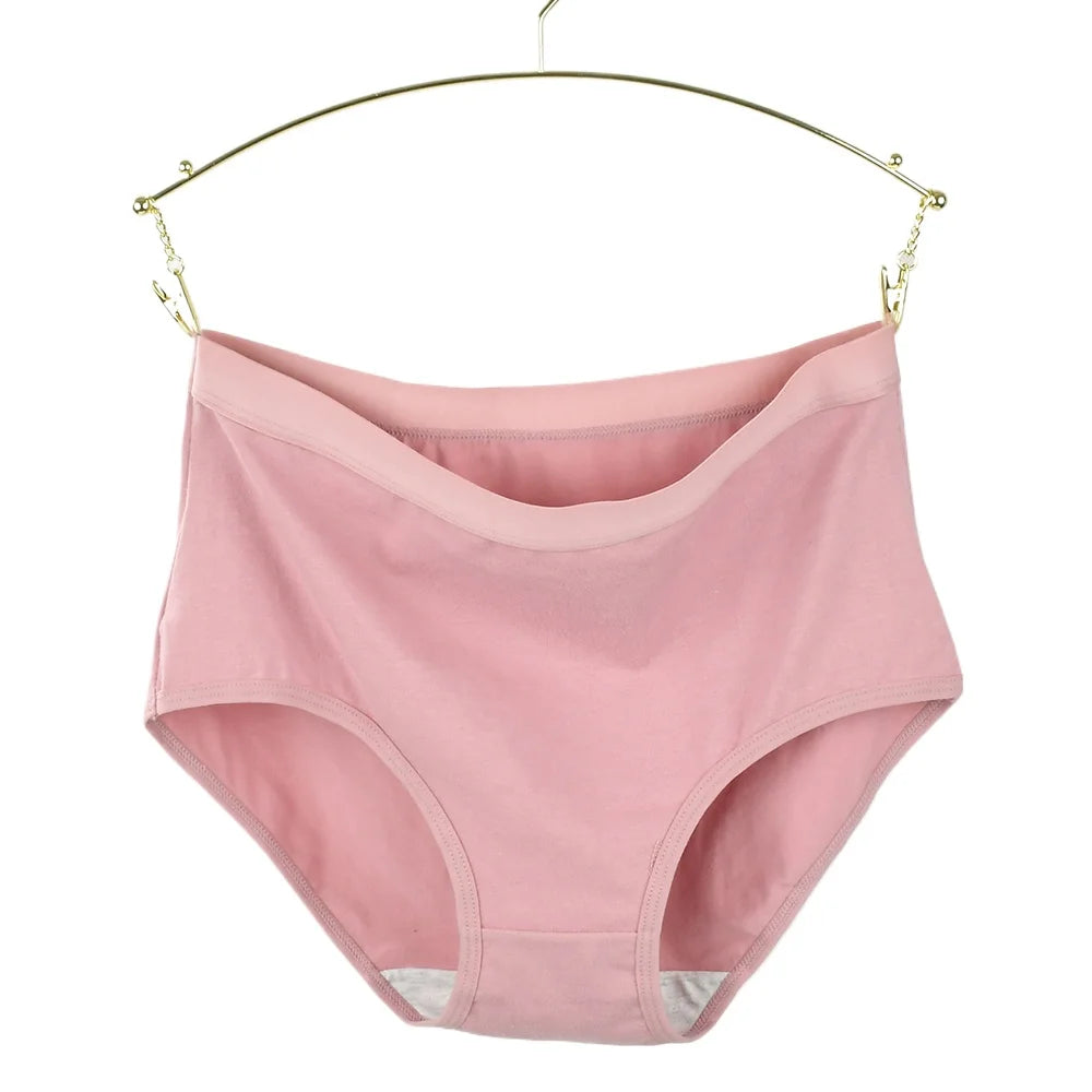 Female Soild Color Panties Lingerie Briefs Casual Plus Size women Panties Cotton Woman Seamless Underwear Breathable Comfort