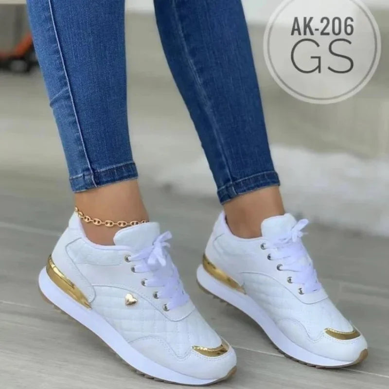 Women's Mesh Sneakers Patchwork Lace Up Flat Shoes for Women Lightweight Female Shoes Classic Versatile Zapatillas De Mujer
