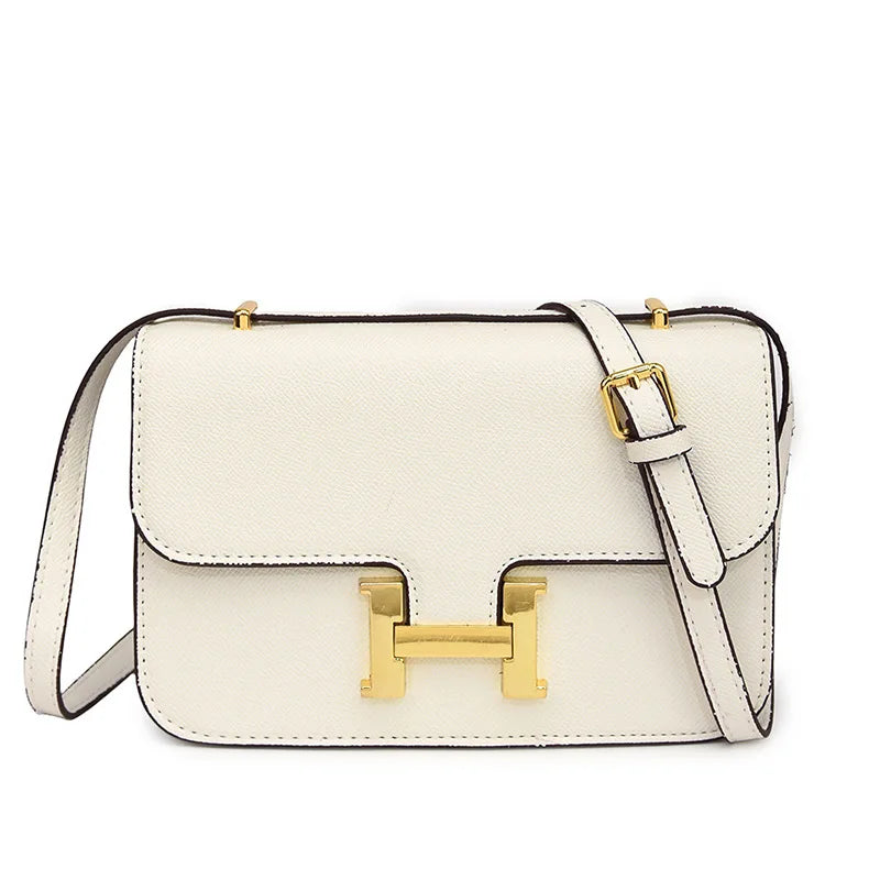 Light Luxury Single Shoulder Women's Bag Classic Underarm Small Handbags Double Compartment Lock Buckle Design Crossbody Handbag
