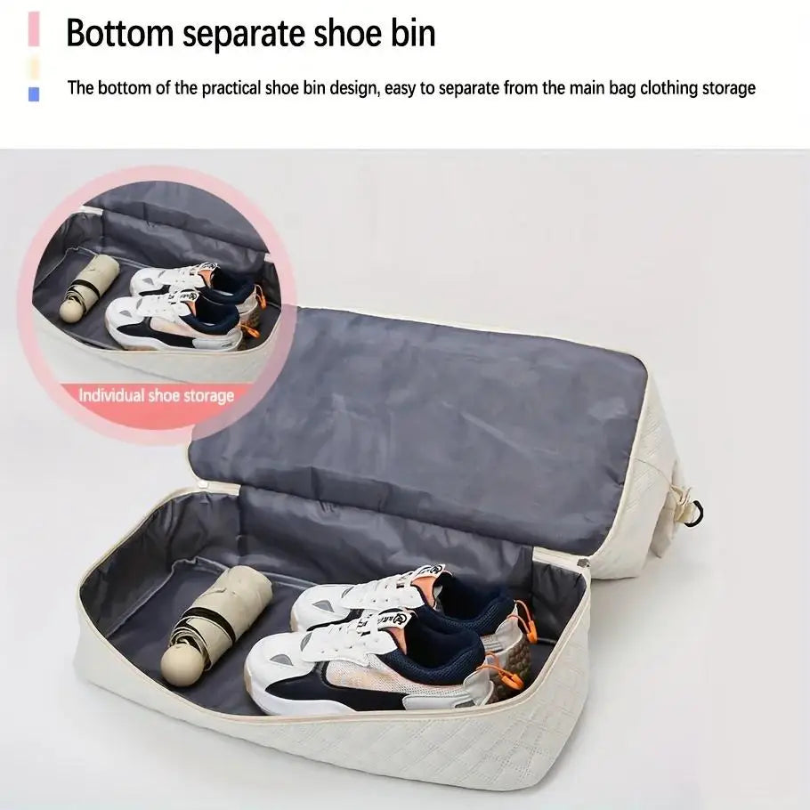 Large Capacity Travel Duffle Bag Sports Gym Yoga Tote Weekend Overnight Bag and Luggage Organiser