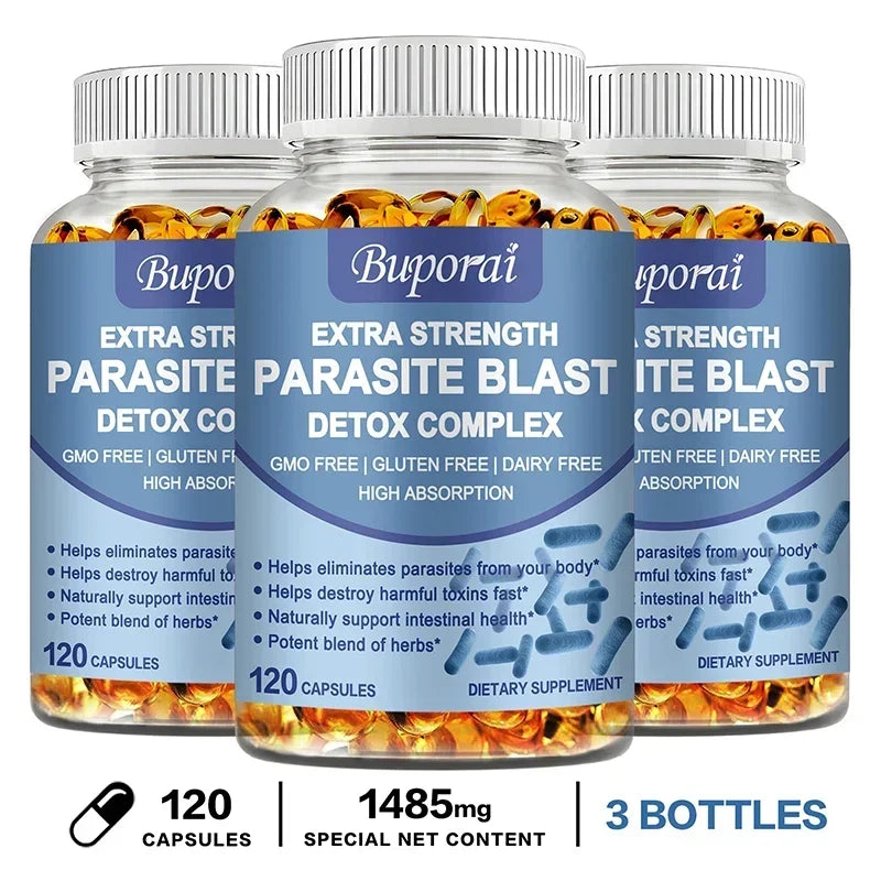 Parasite Blast Detox Complex - Promotes Intestinal Health, Metabolism, Digestive Health, and Improves The Immune System Suppleme