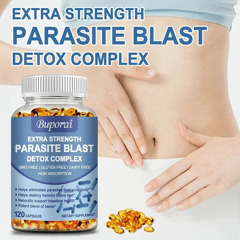 Parasite Blast Detox Complex - Promotes Intestinal Health, Metabolism, Digestive Health, and Improves The Immune System Suppleme