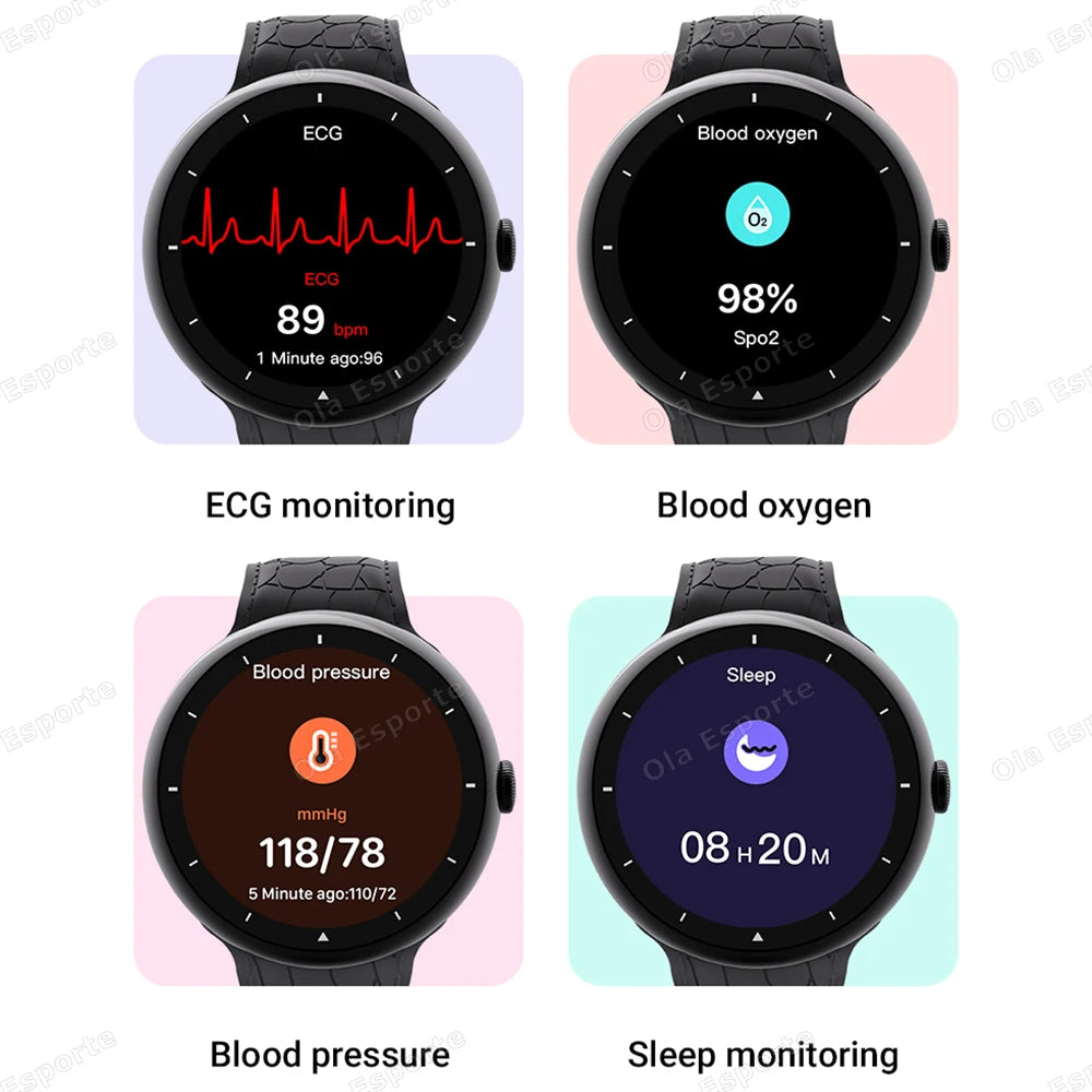 New Bluetooth Call Smart Watch Wireless Charging Full Touch Health Monitor Sports Fitness SmartWatch