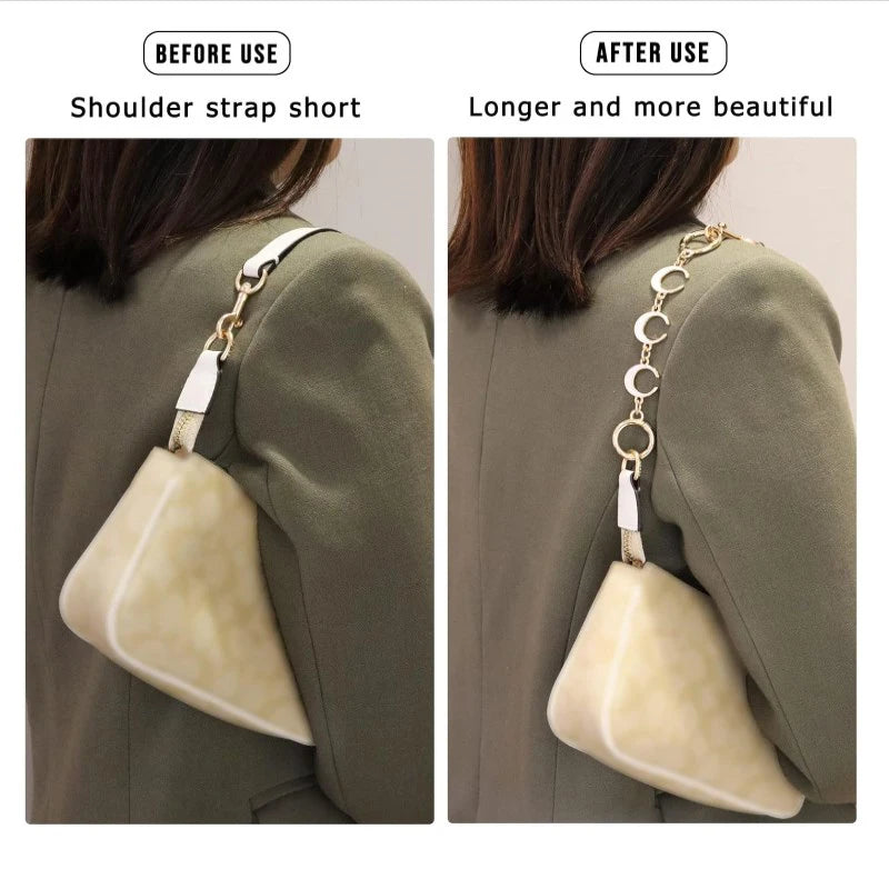 1PC Moon Shape Wallet Shoulder Bag Extension Chain Accessories