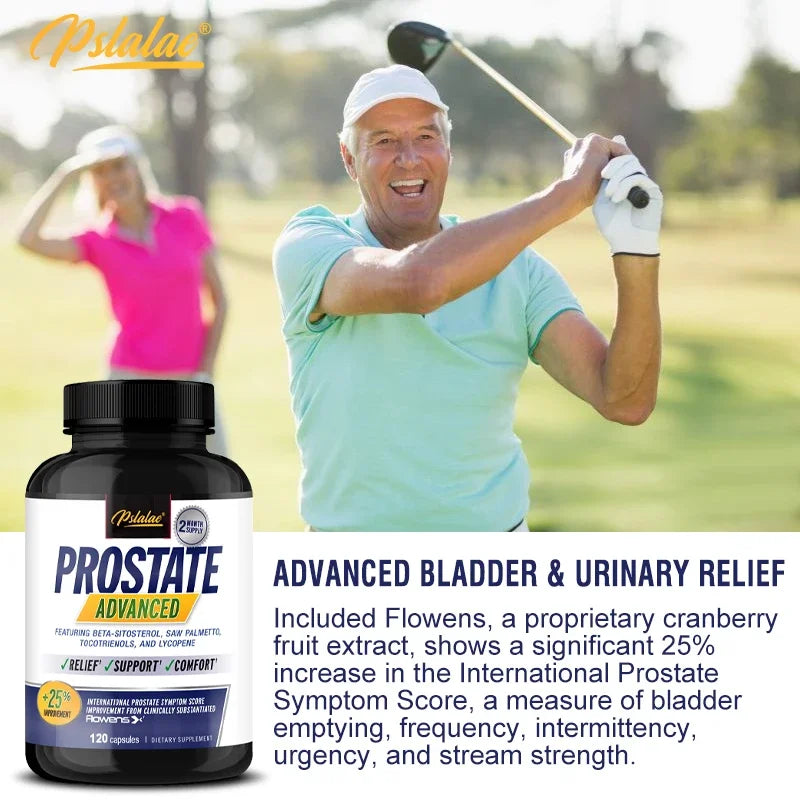 Prostate Progress Capsules Contain Saw Palmetto Relieve Bladder and Urination Men