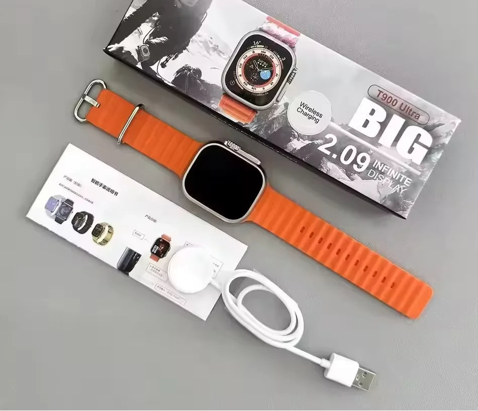 Ultra Smart Watch Men 49mm Series 9 AMOLED Screen NFC Compass Waterproof For Apple Watch IWO Ultra 9 Call Smartwatch