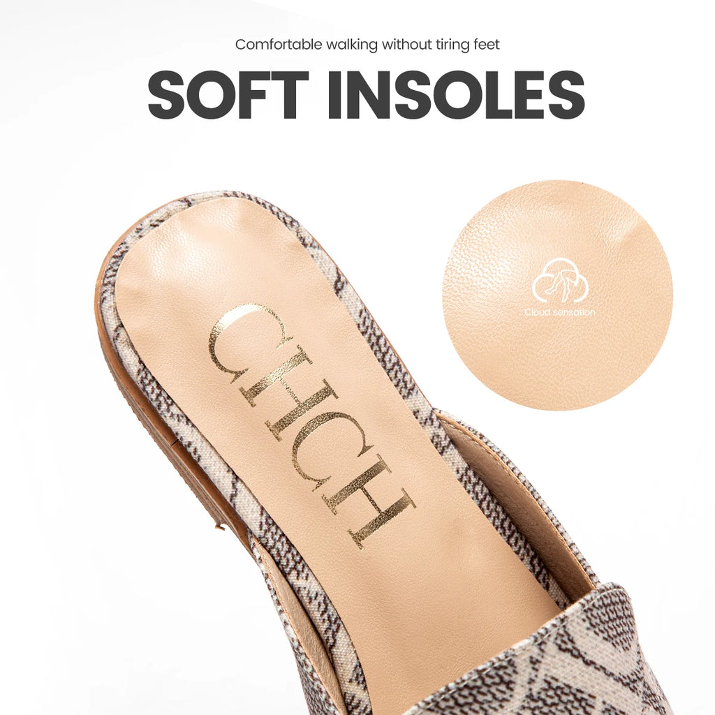 Luxury Step Summer 2024 Women's Low Heel Beach Slippers - Stylish Non-Toe Outdoor Sandals for Effortless Elegance