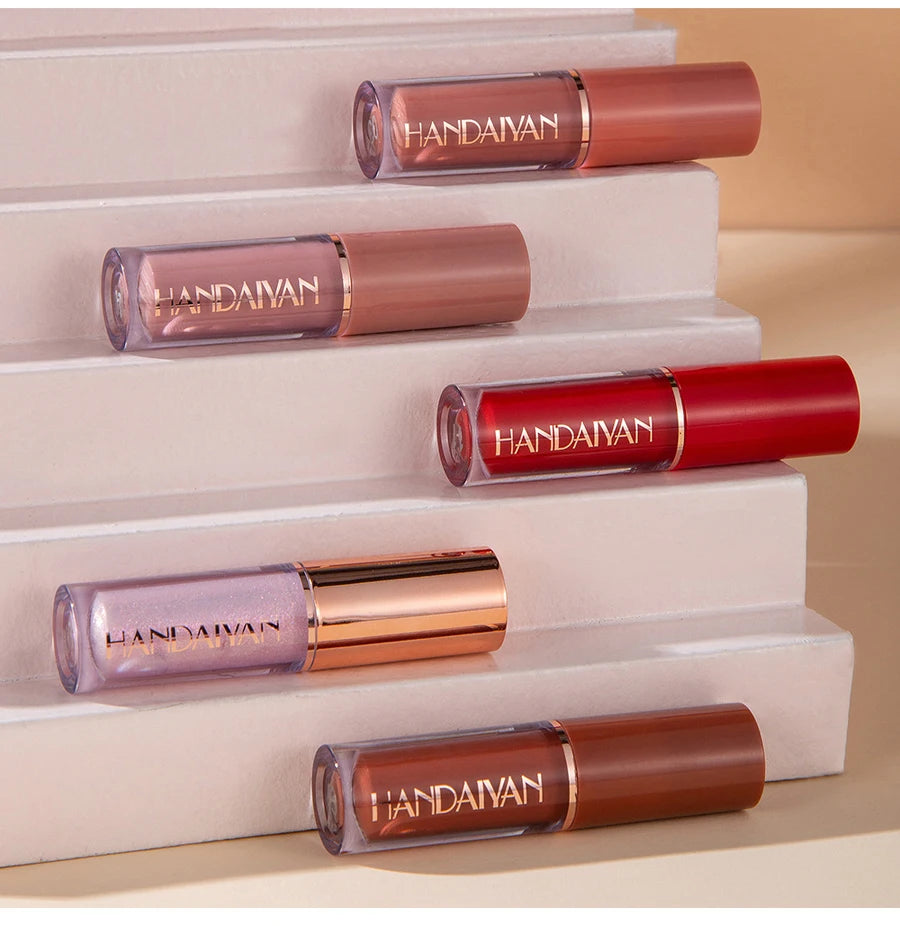 Matte Lip Gloss Set 12 Color Lipstick Smooth And Lasting Display Lip Gloss Waterproof Moisturizing Lipstick